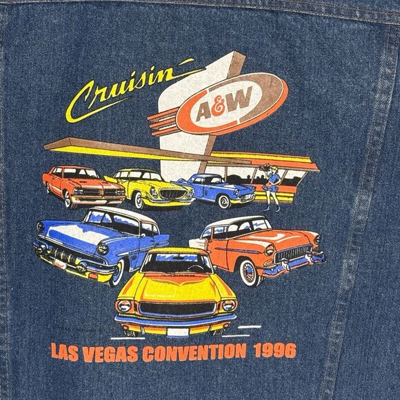 Brittania Outterwear Vintage Jean Jacket A&W Las Vegas Convention size Medium - Picture 4 of 5